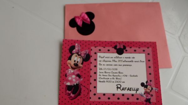 Convites 10 x 15 cm personalizados